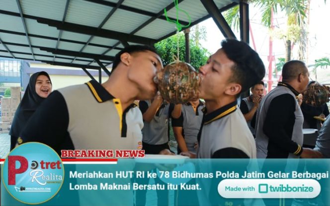 
 Meriahkan HUT RI ke 78 Bidhumas Polda Jatim Gelar Berbagai Lomba Maknai Bersatu itu Kuat
