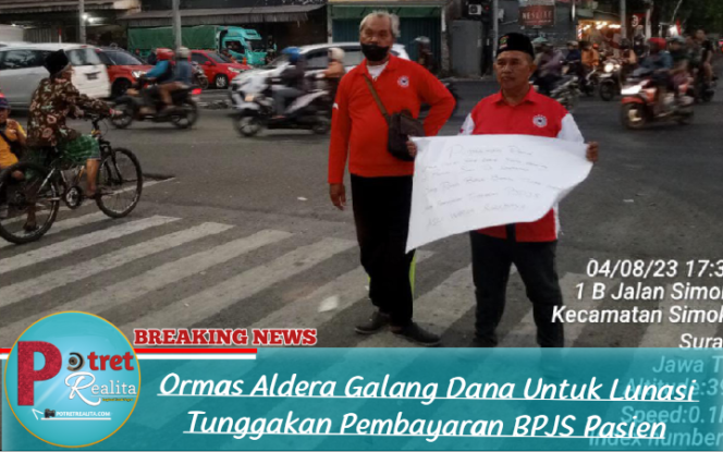 
 Ormas Aldera Galang Dana Untuk Lunasi Tunggakan Pembayaran BPJS Pasien