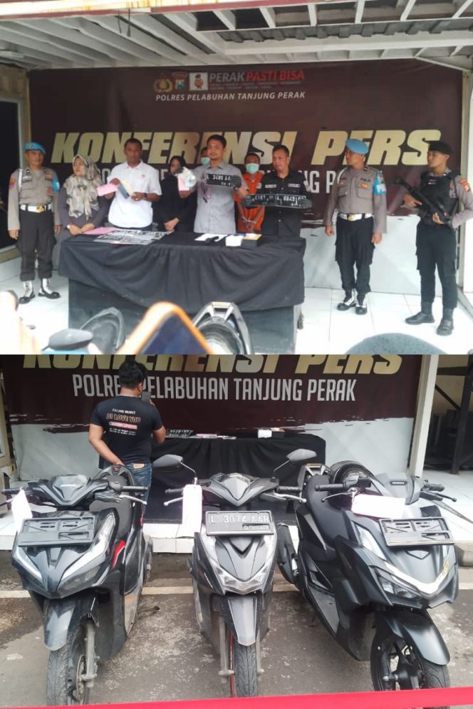
 Salah Satu Dari Tiga Tersangka Berserta Penadah Motor Curian Berhasil Diamankan