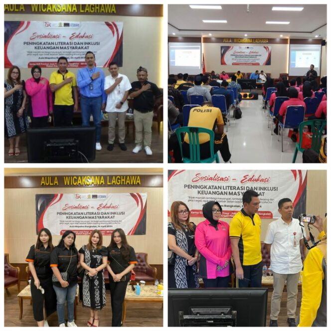 
 Polres Bangkalan, Yayasan Florencia, OJK, Bank BRI adakan Sosialisasi Terkait Pinjol, Leasing, dan Perbankan