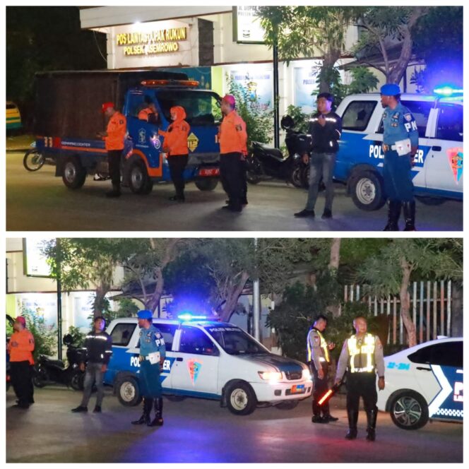 
 Cegah Tawuran, Polres Tanjung Perak Gelar Patroli Skala Besar Gabungan TNI -Polri