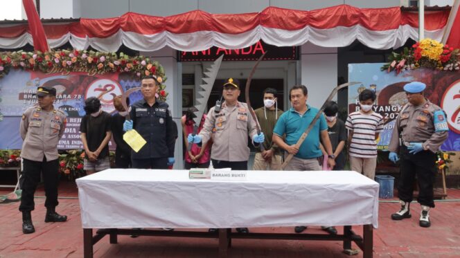 
 Polisi Berhasil Amankan 9 Remaja Diduga Kelompok Gengster Hendak Tawuran
