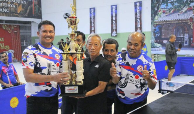 
 Semarak Bhayangkara EAK Cup 2024, 144 Atlet Tenis Meja Berebut Juara di Klenteng Eng An Kiong
