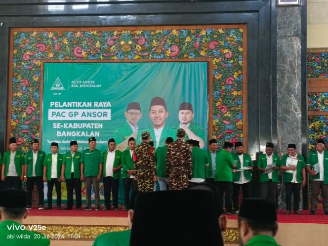 
 GP Ansor Melantik Ketua Setiap Kecamatan Yang Ada Di Kabupaten Bangkalan
