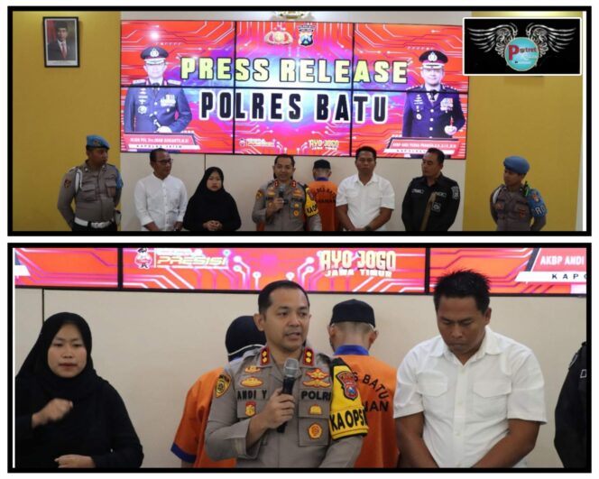 
 Polres Batu Amankan Sejoli Usai Kuburkan Janin Hasil Aborsi di Malang