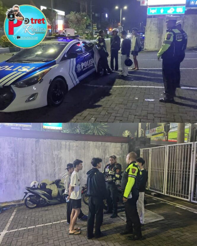 
 Patroli Blue Light, Polresta Malang Kota Berhasil Cegah Balap Liar, 6 Motor Tak Sesuai Spectek Diamankan
