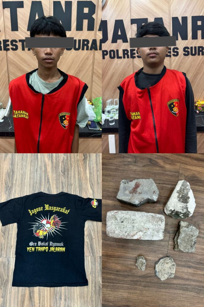 
 Satreskrim Polrestabes Surabaya Mengamankan 3 Pelaku Pengeroyokan di Surabaya