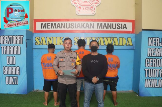 
 Polres Pelabuhan Tanjung Perak Tangkap Tiga Pelaku Penusukan di Jl. Jakarta Surabaya, Satu Pelaku DPO
