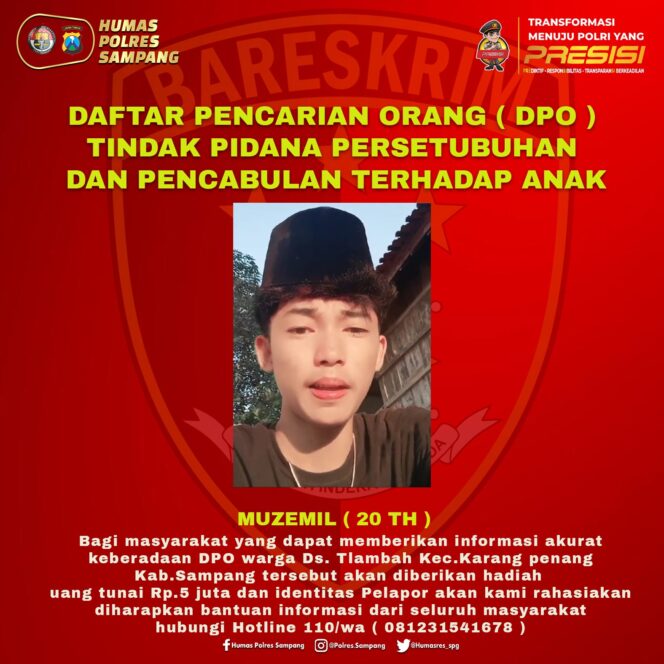 
 Kasus Pencabulan Anak Dibawah Umur, Salah Satu Dari Dua Pelaku Baru Ditetapkan Sebagai DPO