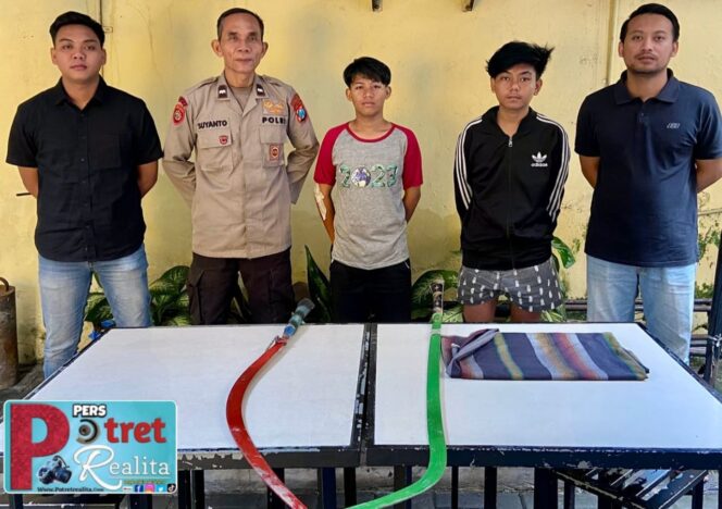 
 Operasi Pekat II Semeru 2025, Polisi Amankan Dua Remaja Hendak Tawuran di Jalan Bulaksari