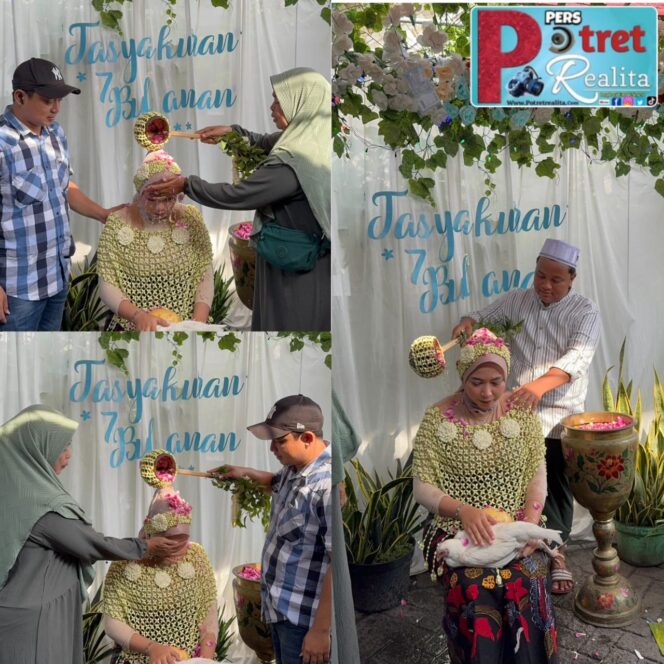 
 Pasangan Suami Istri Yakni Iqbal Habibi dan Nurul Qomariya, Menggelar Acara Syukuran Atas Kehamilan 7 Bulanan